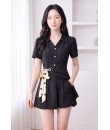 4✮- PEFRY7066 - Set (Long Top+Shorts)