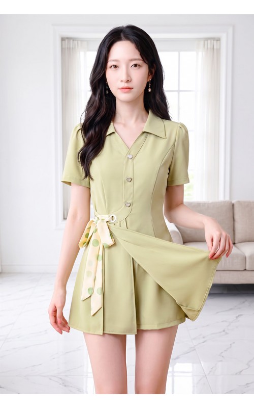 4✮- PEFRY7066 - Set (Long Top+Shorts)