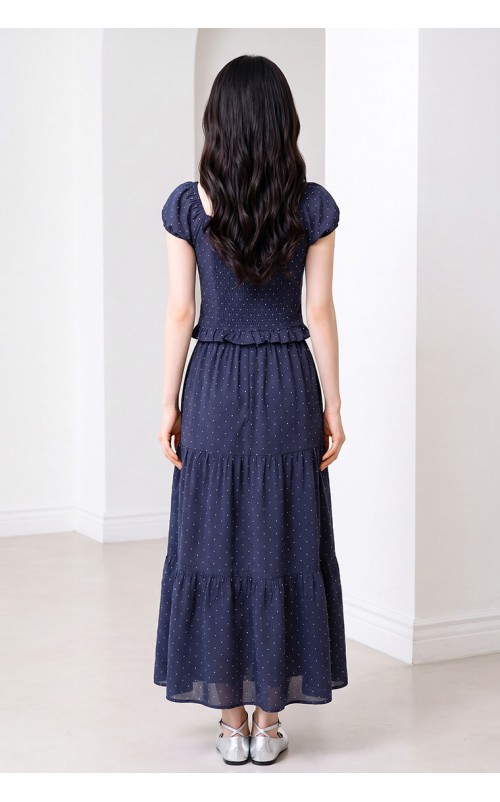 4✮- PEFRY6840 - Midi Dress (Top+Skirt)