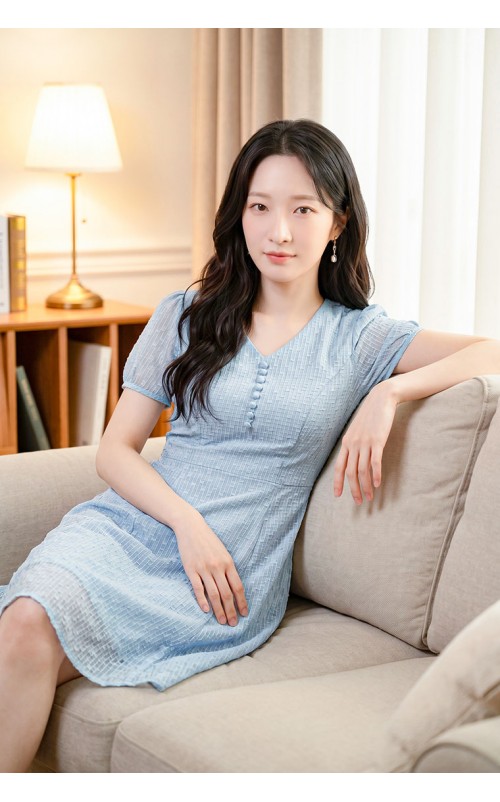 4✮- PEFRY7138 - Knee Dress