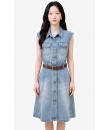 4✮- PEFRY7318 - Denim Knee Dress