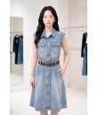 4✮- PEFRY7318 - Denim Knee Dress