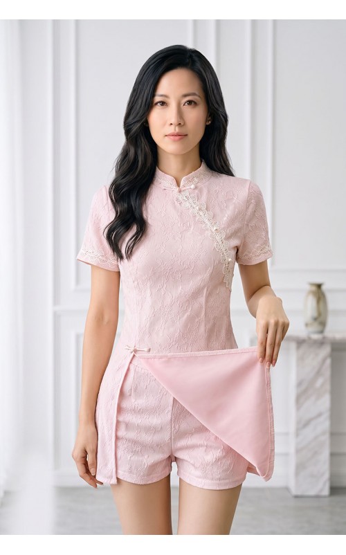 4✮- PEFRY7471 - Set (Long Top+Shorts)