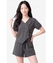 4✮- PEFRY7066 - Set (Crop Top+Shorts)