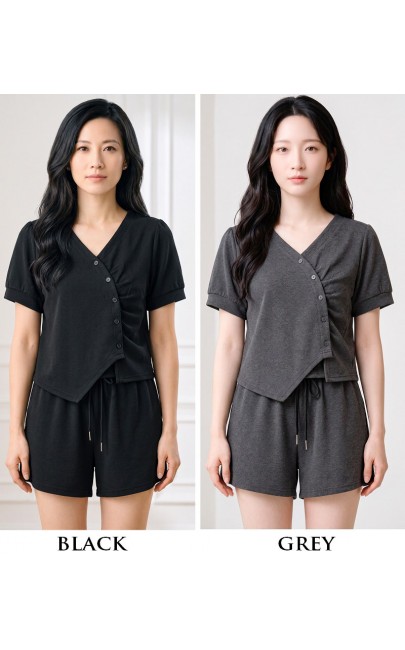 4✮- PEFRY7066 - Set (Crop Top+Shorts)