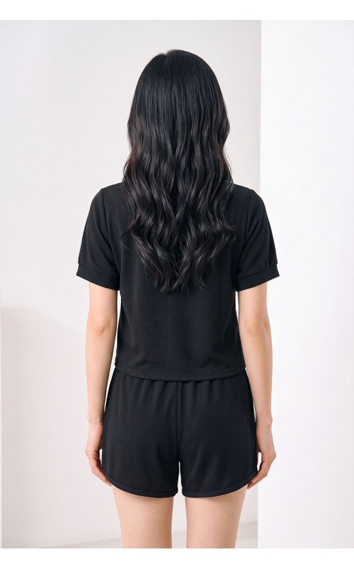 4✮- PEFRY7066 - Set (Crop Top+Shorts)