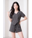 4✮- PEFRY7066 - Set (Crop Top+Shorts)