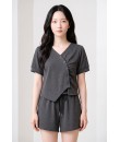 4✮- PEFRY7066 - Set (Crop Top+Shorts)