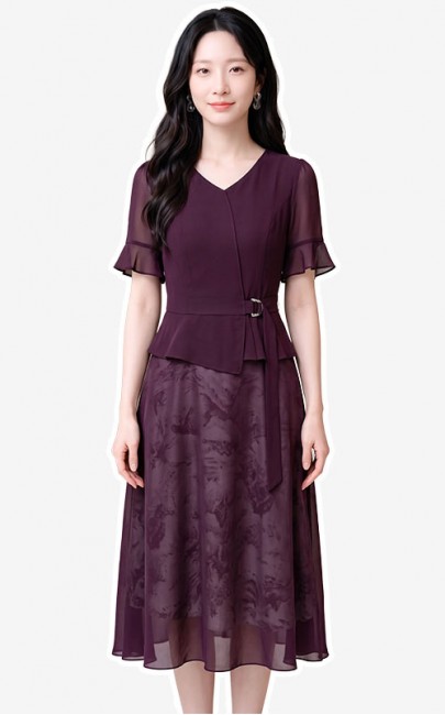 4✮- PEFRY7558 - Midi Dress (Small Cutting)