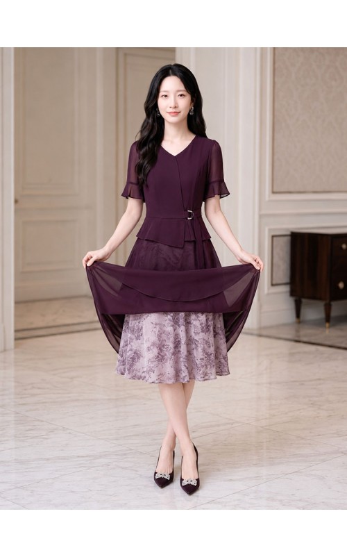 4✮- PEFRY7558 - Midi Dress (Small Cutting)