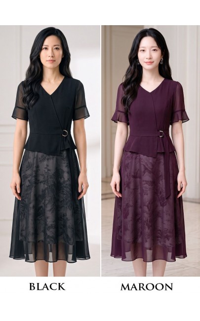 4✮- PEFRY7558 - Midi Dress (Small Cutting)