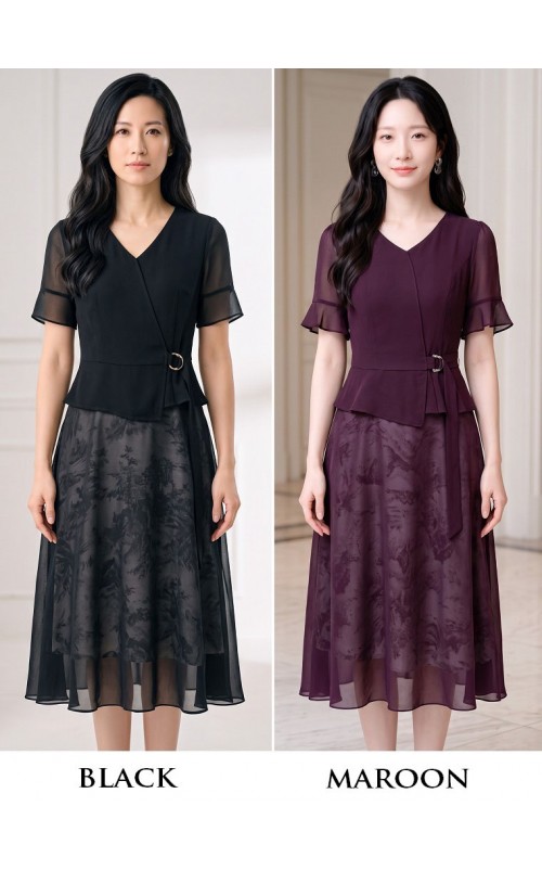 4✮- PEFRY7558 - Midi Dress (Small Cutting)