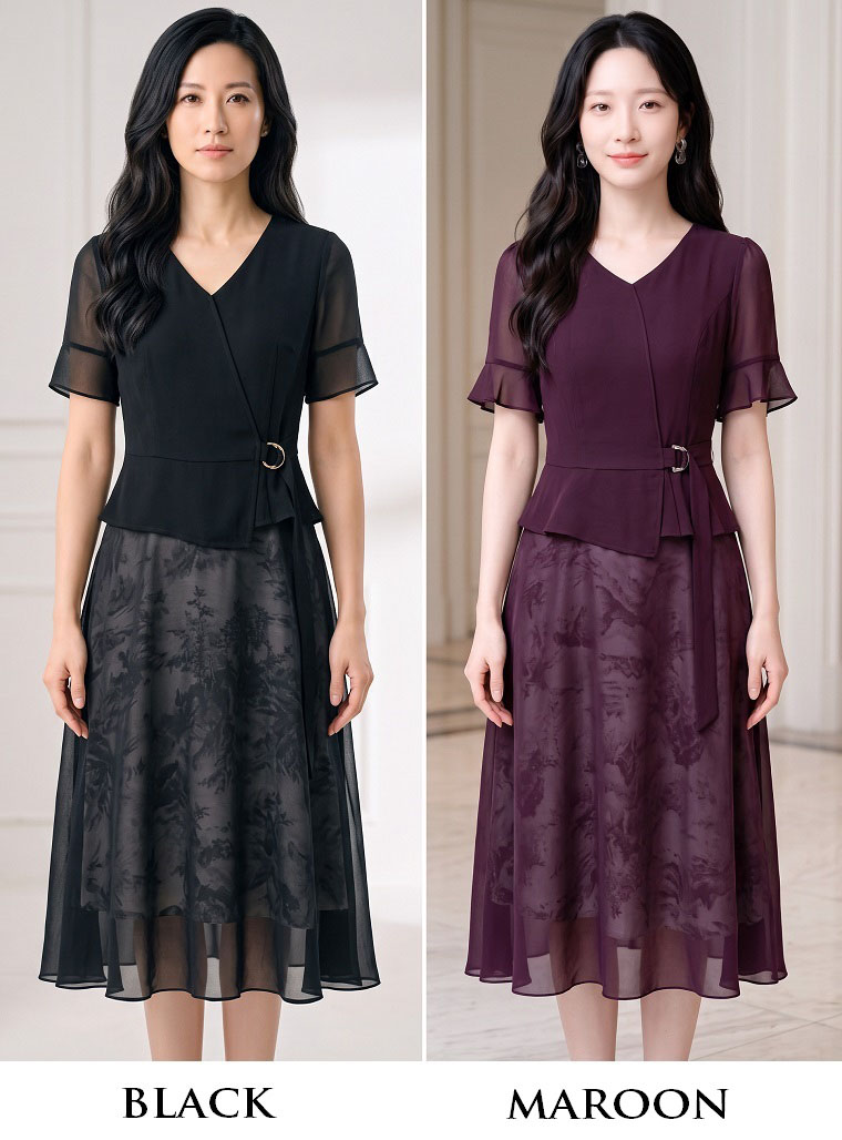 4✮- PEFRY7558 - Midi Dress (Small Cutting)