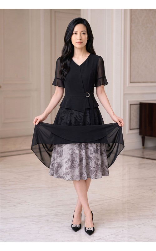 4✮- PEFRY7558 - Midi Dress (Small Cutting)