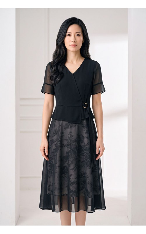 4✮- PEFRY7558 - Midi Dress (Small Cutting)