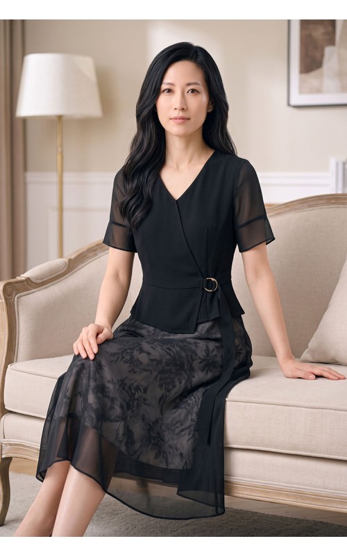4✮- PEFRY7558 - Midi Dress (Small Cutting)
