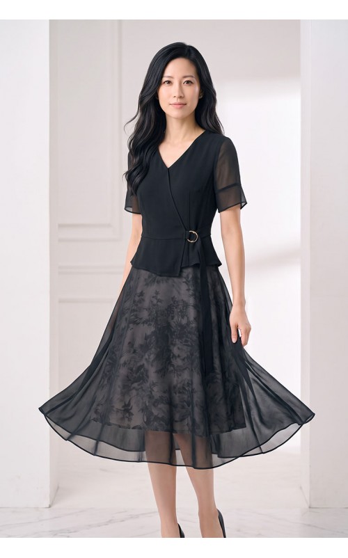 4✮- PEFRY7558 - Midi Dress (Small Cutting)