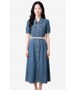 4✮- PEFRY7559 - Denim Midi Dress