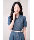 4✮- PEFRY7559 - Denim Midi Dress