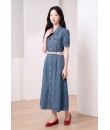 4✮- PEFRY7559 - Denim Midi Dress