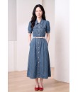 4✮- PEFRY7559 - Denim Midi Dress
