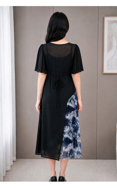 4✮- PFFRY6991 - Midi Dress (Long Top+Dress)