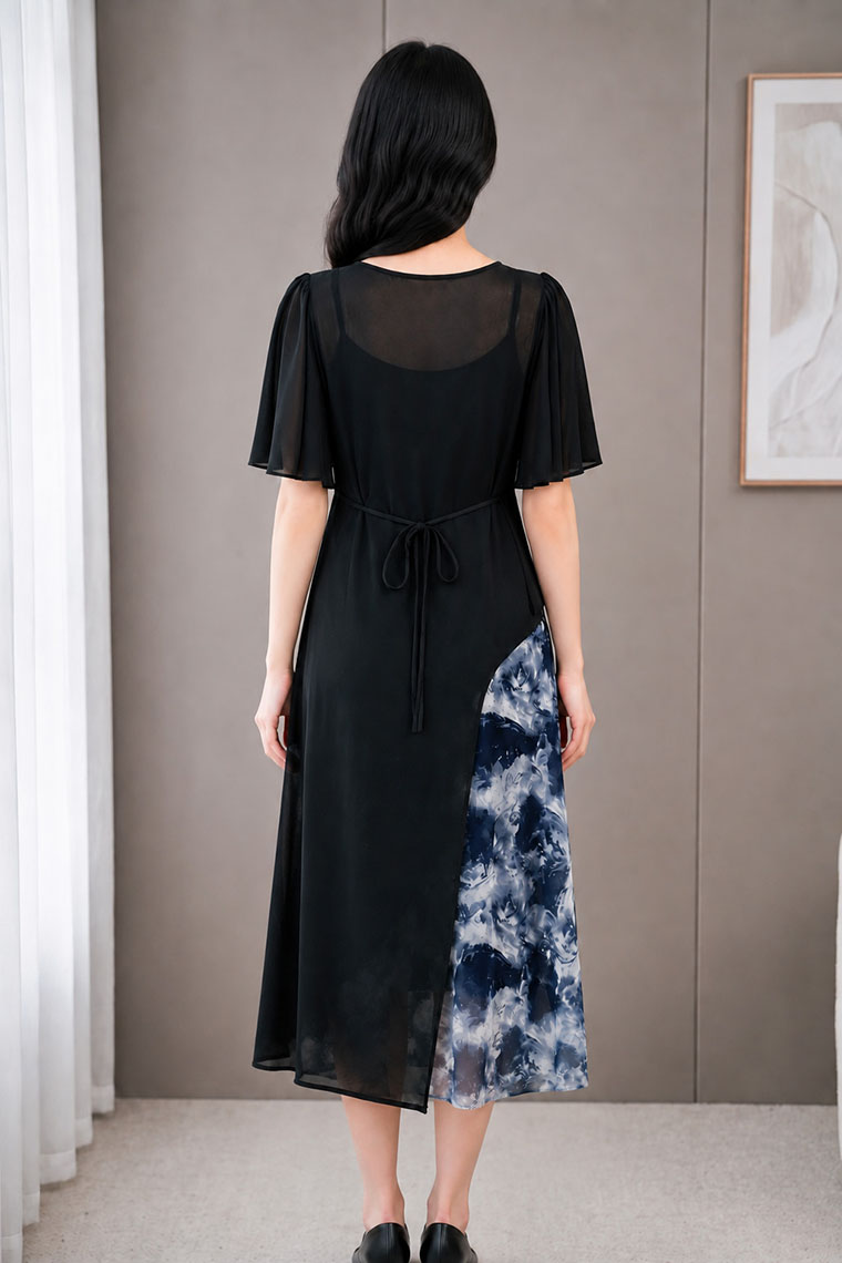 4✮- PFFRY6991 - Midi Dress (Long Top+Dress)