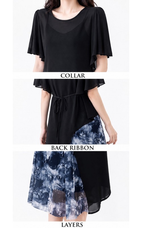 4✮- PFFRY6991 - Midi Dress (Long Top+Dress)