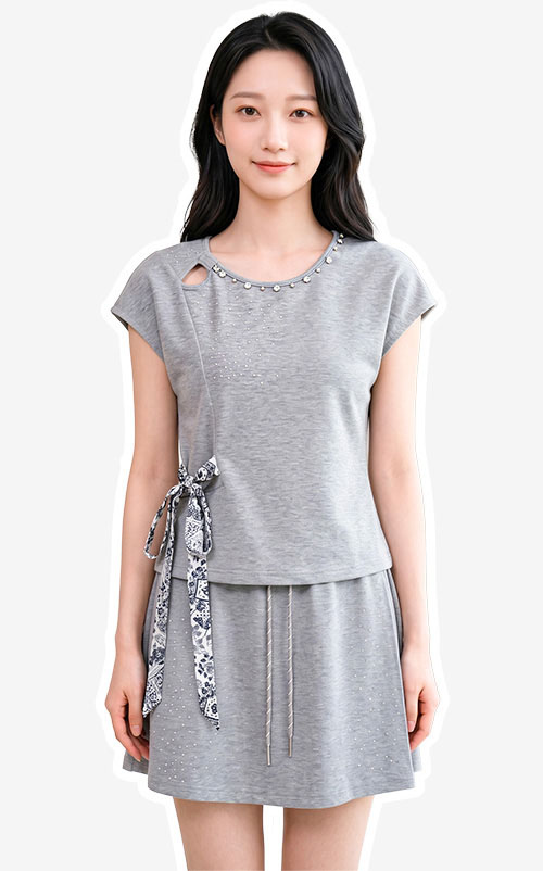 4✮- PFFRY7632 - Set (Top+Skorts)