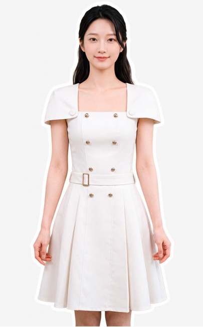 4✮- PFFRY7908 - Knee Dress