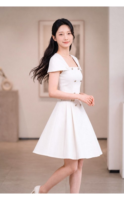 4✮- PFFRY7908 - Knee Dress