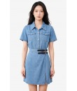 4✮- PFFRY8012 - Denim Mini Dress