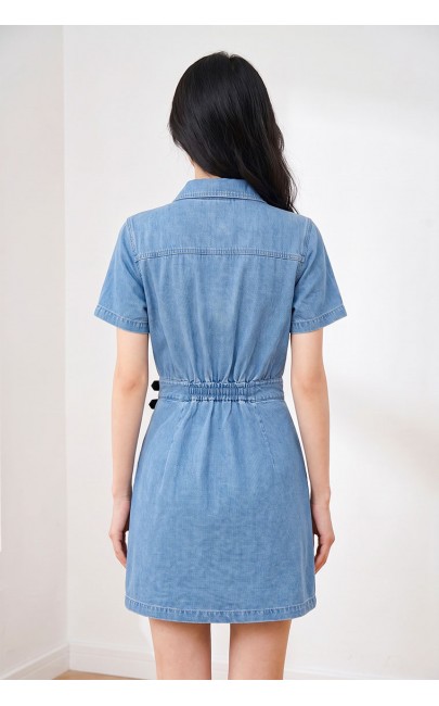 4✮- PFFRY8012 - Denim Mini Dress