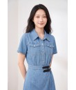 4✮- PFFRY8012 - Denim Mini Dress