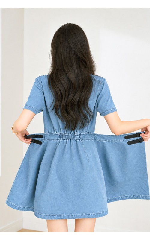4✮- PFFRY8012 - Denim Mini Dress