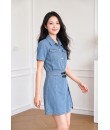 4✮- PFFRY8012 - Denim Mini Dress
