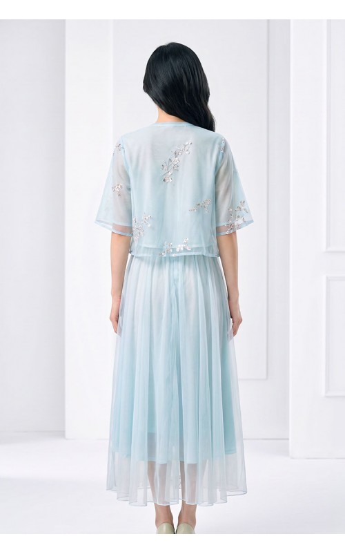4✮- PFFRY8018 - Midi Dress (Top+Skirt)