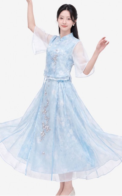 4✮- PFFRY8019 - Midi Dress (Top+Skirt)