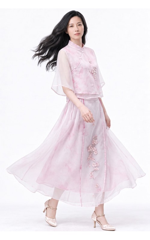 4✮- PFFRY8019 - Midi Dress (Top+Skirt)
