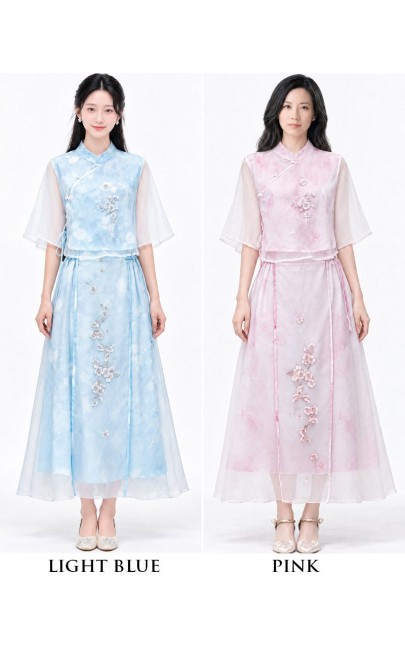 4✮- PFFRY8019 - Midi Dress (Top+Skirt)