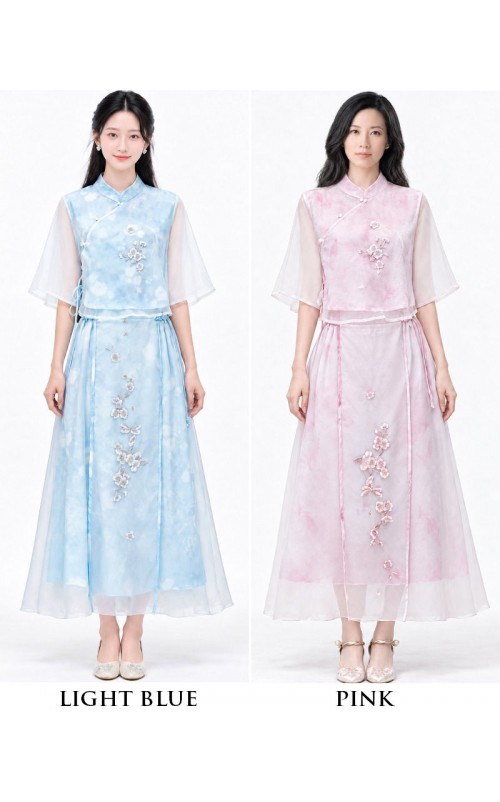 4✮- PFFRY8019 - Midi Dress (Top+Skirt)