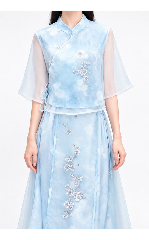 4✮- PFFRY8019 - Midi Dress (Top+Skirt)