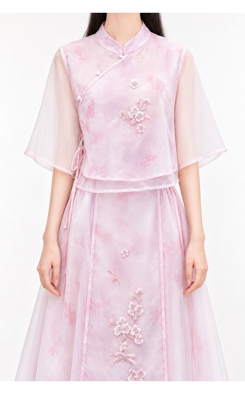 4✮- PFFRY8019 - Midi Dress (Top+Skirt)