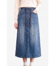 4✮- PFFRY8061 - Denim Midi Skirt