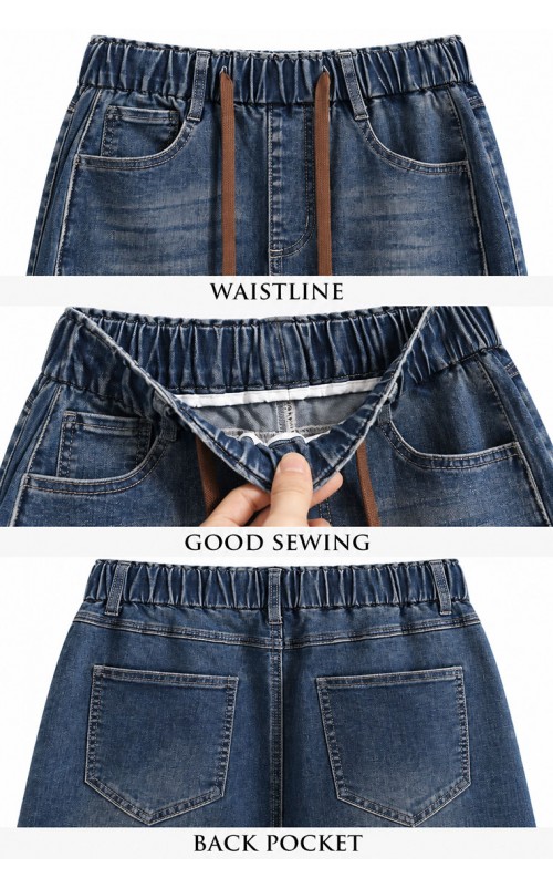 4✮- PFFRY8061 - Denim Midi Skirt