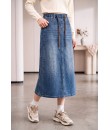4✮- PFFRY8061 - Denim Midi Skirt