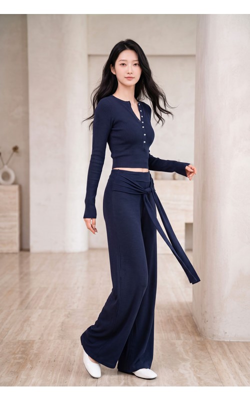 4✮- PGFRY8175 - Set (Crop Top+Pants)