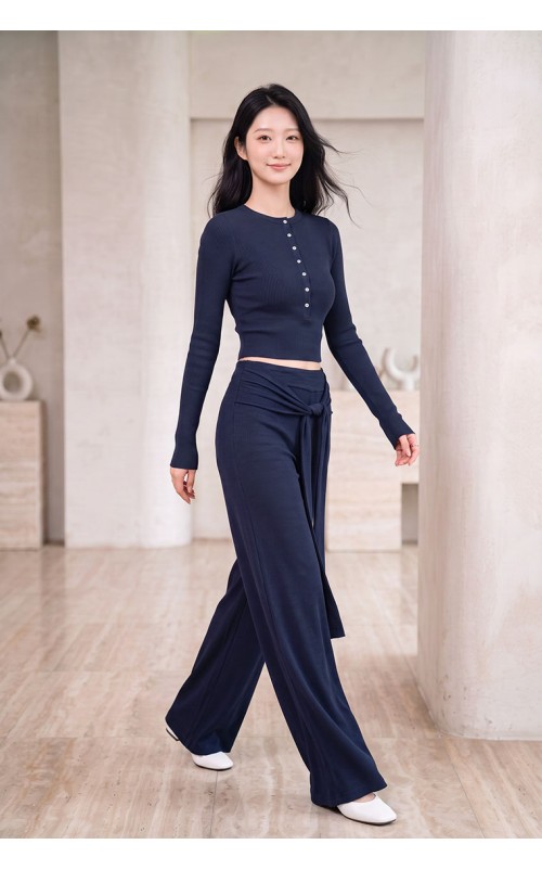 4✮- PGFRY8175 - Set (Crop Top+Pants)