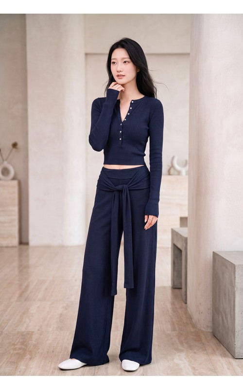 4✮- PGFRY8175 - Set (Crop Top+Pants)