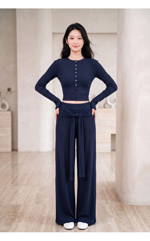 4✮- PGFRY8175 - Set (Crop Top+Pants)